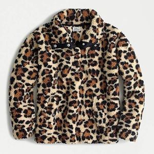 Leopard Sherpa sweatshirt